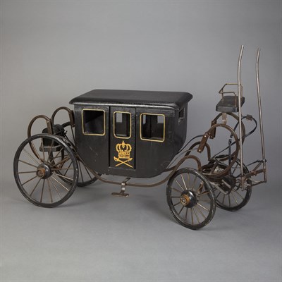 Lot 673 - Bronze Mounted Painted Wood Model of Horse...