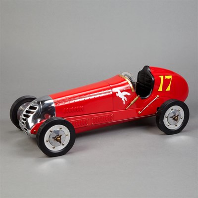 Lot 668 - Red Painted Model of a Race Car Length 20 3/4...