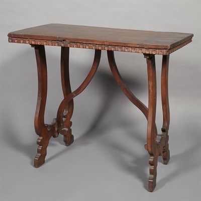 Lot 166 - Italian Baroque Style Walnut Table The...