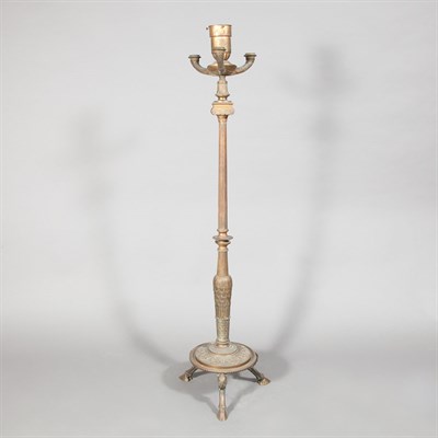 Lot 294 - Empire Style Gilt-Bronze Floor Lamp The...
