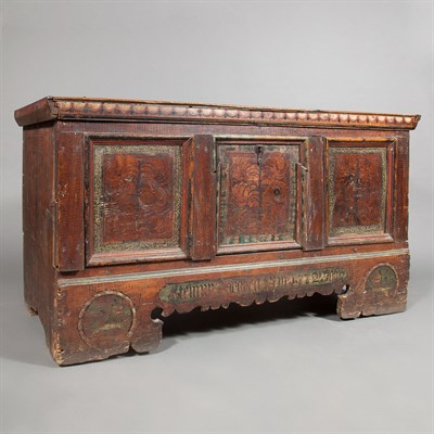 Lot 169 - Continental Painted and Decorated Blanket...