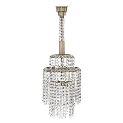 Lot 679A - Art Deco Style Glass and Patinated-Metal...
