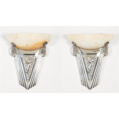 Lot 328 - Pair of Art Deco Sconces 1920-1930...