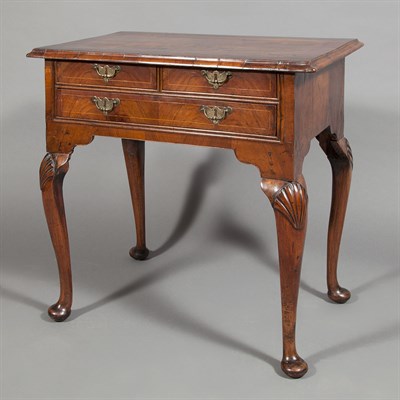 Lot 349 - George II Inlaid Walnut Dressing Table 18th...