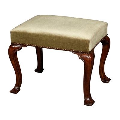 Lot 542 - George II Walnut Stool The rectangular...
