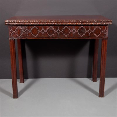 Lot 514 - George III Mahogany Fold-Over Card Table Circa...