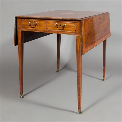Lot 507 - George III Inlaid Mahogany Pembroke Table Late...