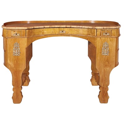 Lot 505 - Biedermeier Walnut Desk 19th Century The...