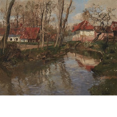Lot 46A - Manner of Frits Thaulow The River Arques Bears...