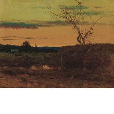 Lot 29 - George Inness American, 1825-1894 Late Sunset,...