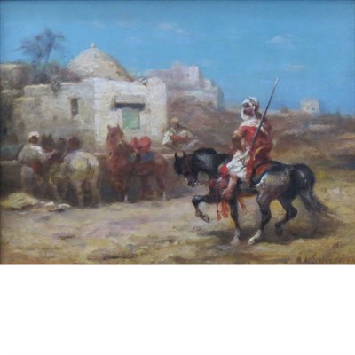 Lot 71 - Adolph Schreyer German, 1828-1899 At the...