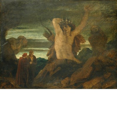 Lot 96 - German School 19th Century Dante and Virgil...