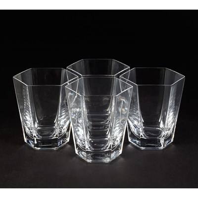 Lot 603 - Set of Eight Glass Lowball Glasses Retailed by...