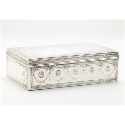 Lot 619 - Tiffany & Co. Chased Sterling Silver Box