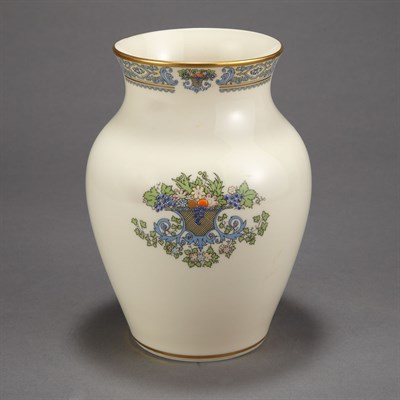 Lot 620 - Lenox Gilt Decorated Porcelain Vase Height 8...