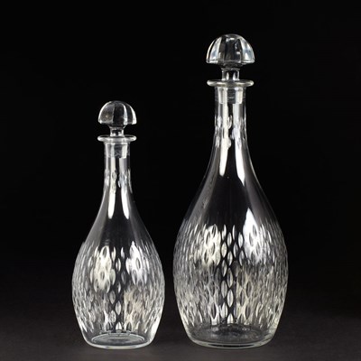 Lot 660 - Two Baccarat Cut Glass Decanters Height of...