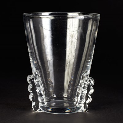 Lot 662 - Steuben Glass Vase Height 7 1/4 inches.