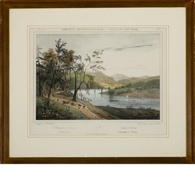 Lot 137 - After J. Milbert JESSUPS LANDING Hand-colored...