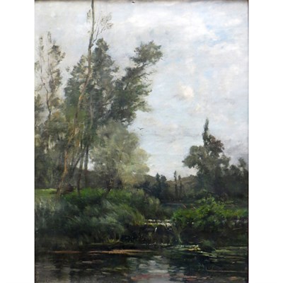 Lot 20 - Maurice Levis French, 1860-1940 Summer Pond,...
