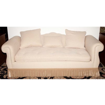 Lot 176 - Upholstered Settee Length 7 feet 10 inches;...