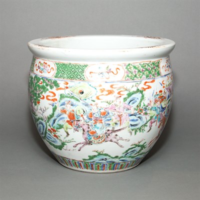 Lot 206 - Chinese Famille Rose Porcelain Jardiniere...