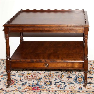 Lot 214 - Pair of Regency Style Mahogany Side Tables...