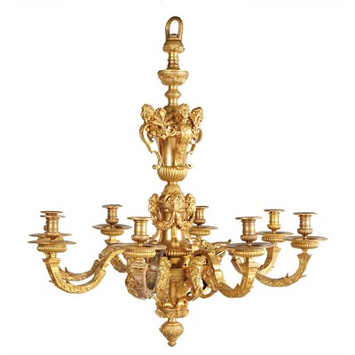 Lot 439 - Louis XIV Style Gilt-Bronze Eight-Light...