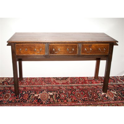 Lot 307 - Provincial English Oak Console Height 32...
