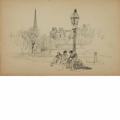 Lot 71 - William Merritt Chase American, 1849-1916 Park...