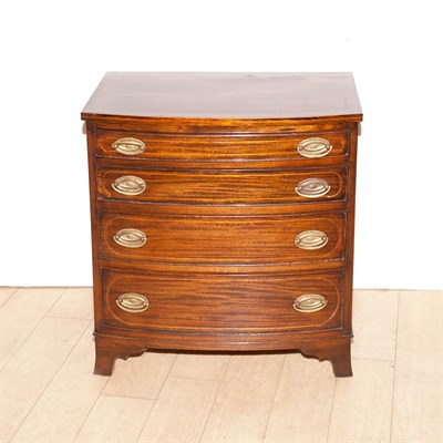 Lot 396 - Georgian Style Mahogany Diminutive Bow Front...
