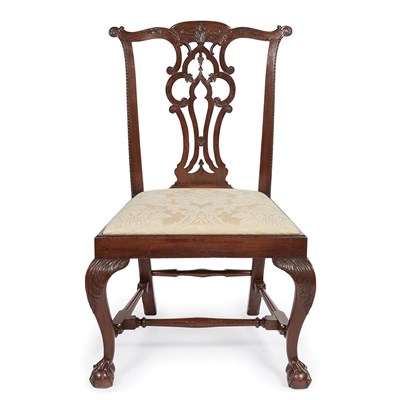 Lot 239 - Chippendale Mahogany Side Chair Boston,...