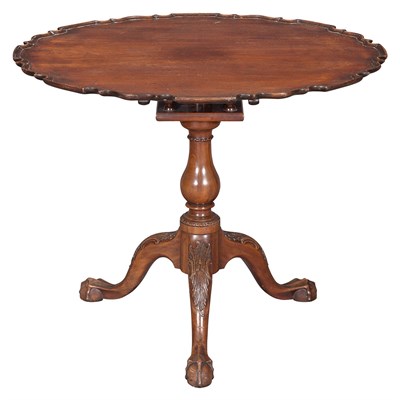Lot 226 - Chippendale Mahogany Tilt-Top Tea Table New...