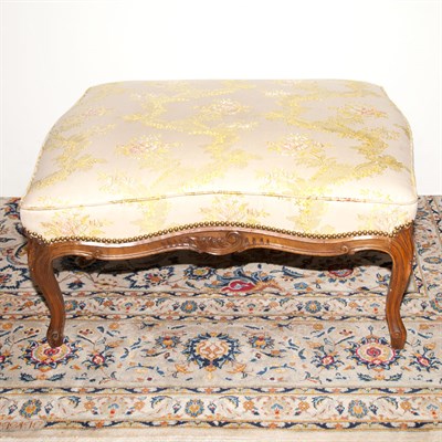 Lot 467 - Louis XV Style Walnut Ottoman Height 15 inches,...