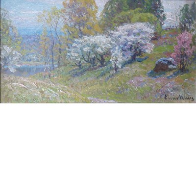 Lot 43 - John Joseph Enneking American, 1841-1916 Apple...