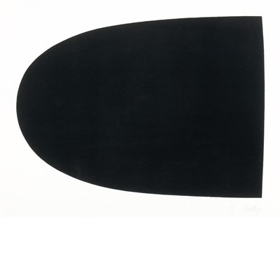 Lot 66 - Ellsworth Kelly BLACK FORM (A. 60) Lithograph,...