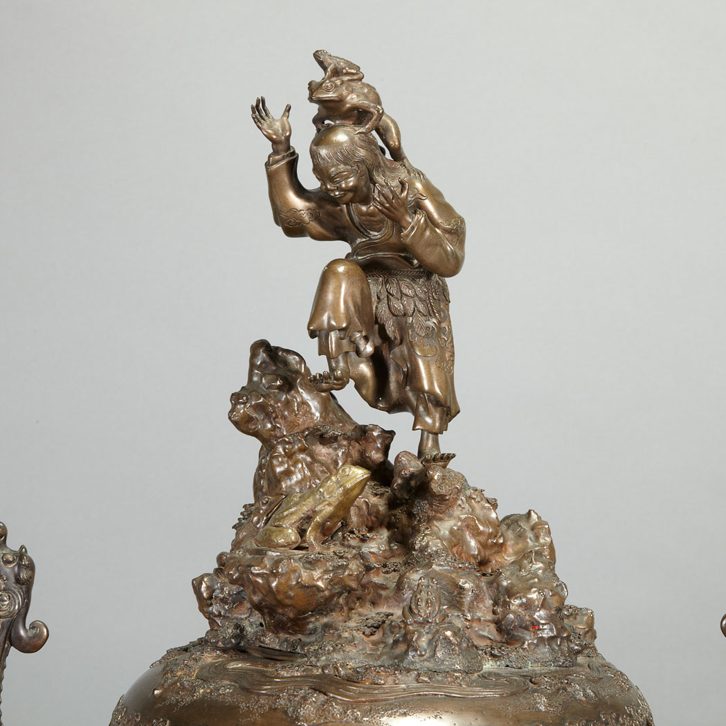 Lot 16 - Japanese Bronze Incense Burner Late Meiji/...