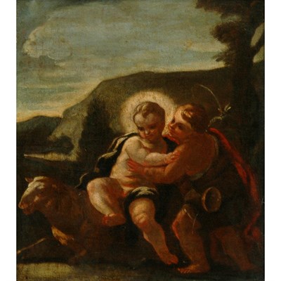 Lot 34 - Circle of Francesco Solimena Christ and John...