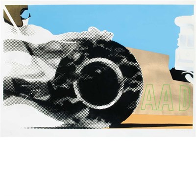 Lot 152 - Gerald Laing (b. 1936) AAD Color screenprint,...