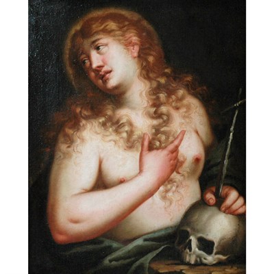 Lot 27 - Attributed to Pietro Liberi Penitent Magdalene...