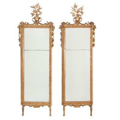 Lot 367 - Pair of Italian Neoclassical Style Gilt-Wood...