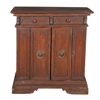 Lot 138 - Italian Baroque Style Walnut Side Cabinet The...