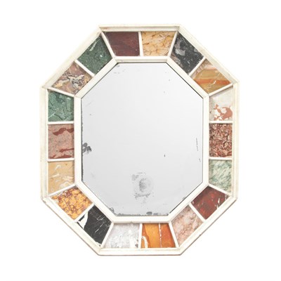 Lot 129 - Pair of Italian Specimen Marble Mirrors Each...