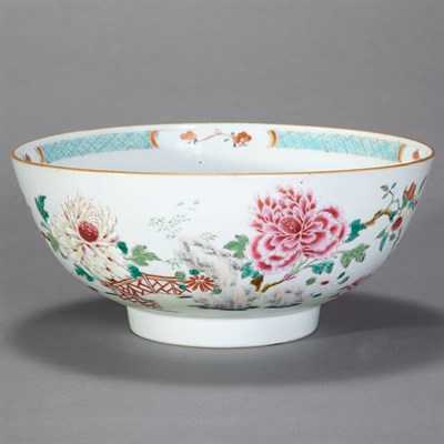 Lot 433 - Chinese Export Famille Rose Porcelain Bowl...