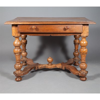 Lot 234 - Continental Baroque Walnut Side Table The...