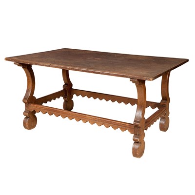 Lot 143 - Spanish Baroque Style Oak Center Table...