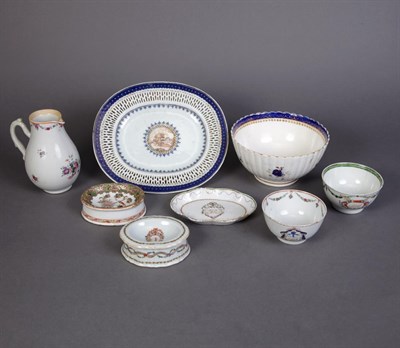Lot 434 - Group of Chinese Export Armorial Porcelain...