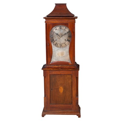 Lot 232 - Federal Style Mahogany Shelf Clock The caddy...