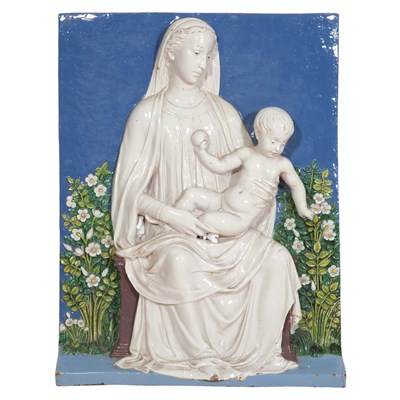 Lot 128 - Italian Renaissance Style Glazed Terra Cotta...