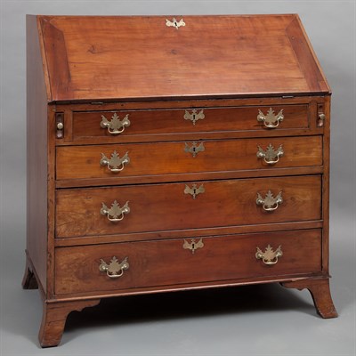 Lot 135 - Federal Cherry and Maple Slant Front Desk 19th...