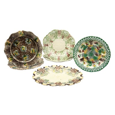 Lot 273 - Pair of English Brown and Green Glazed...